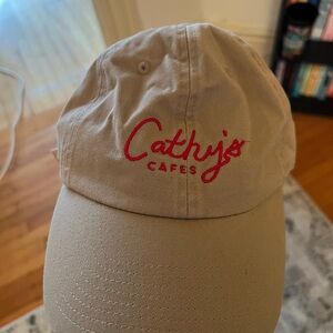 Cathy's Cafes Beige Cap